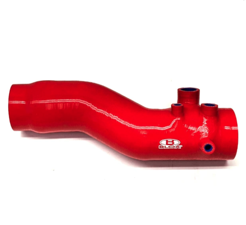 BX Silicone Intake Hoses - BLOX Racing 15-20 Subaru WRX FA20 High Power 3in Turbo Inlet Hose - Red