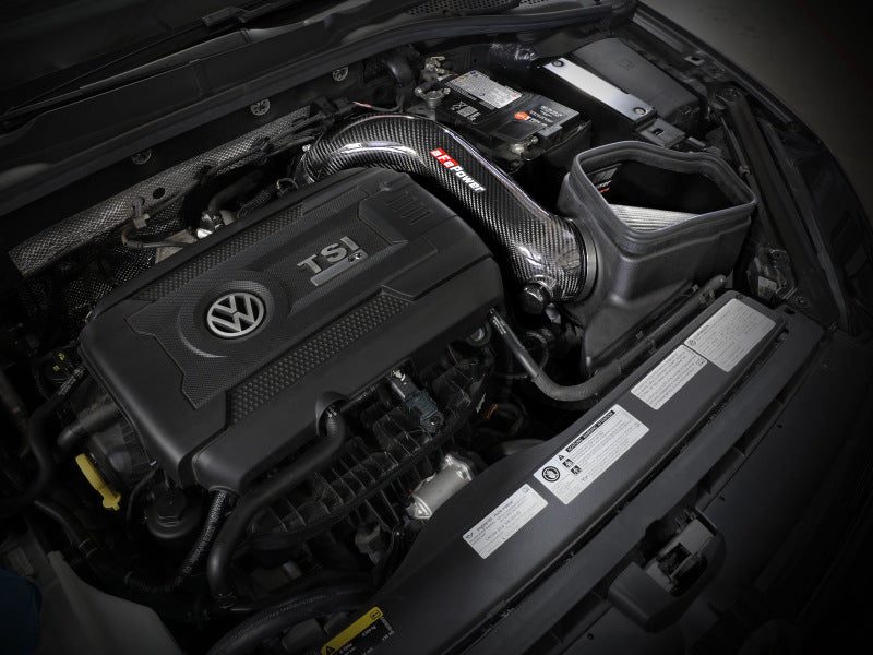 AFE Track Series Intake - aFe 15-19 VW Golf R (MKVII) L4-2.0L (t) Track Series Carbon Fiber Intake System w/ Pro DRY S Filter