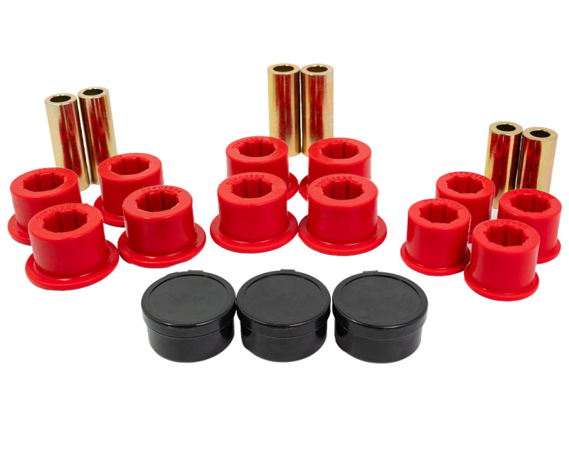 ES Spring Isolators - Red - Energy Suspension 04-15 Nissan Titan Rear Spring Bushing Set - Red