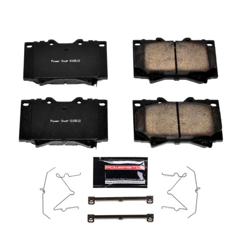 PSB Z23 Evolution Brake Pads - Power Stop 98-07 Lexus LX470 Front Z23 Evolution Sport Brake Pads w/Hardware