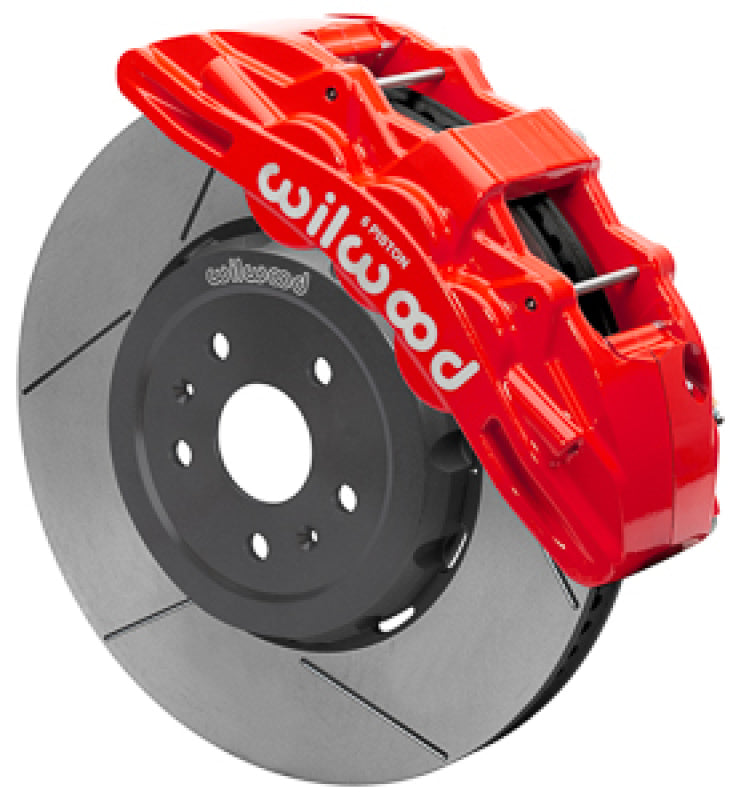 WIL SX6R Brake Kit - Wilwood SX6R Big Brake Dynamic Front Brake Kit 15in Slotted Red 2020+ Chevy C8 Corvette