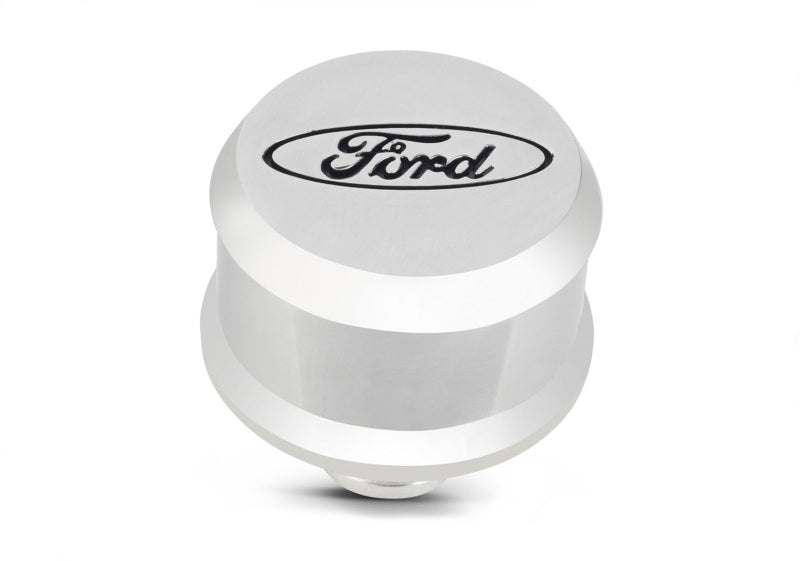 FR Breather Caps - Ford Racing Slant Edge Breather - Polished