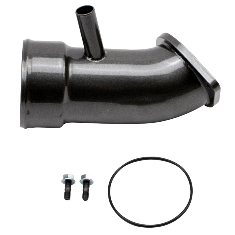WCF Intake Horn - Wehrli 17-19 Chevrolet 6.6L L5P Duramax 3.5in Intake Horn w/PCV Port - Gloss Black