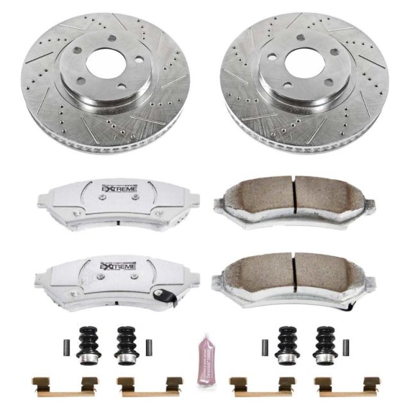 PSB Z26 Street Warrior Kit - Power Stop 00-04 Buick LeSabre Front Z26 Street Warrior Brake Kit