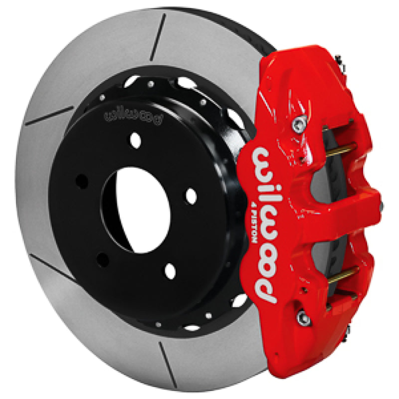 WIL Aero Brake Kit - Wilwood 88-98 GM C1500 Aero4 Rear Brake Kit 14in Rotor - Red