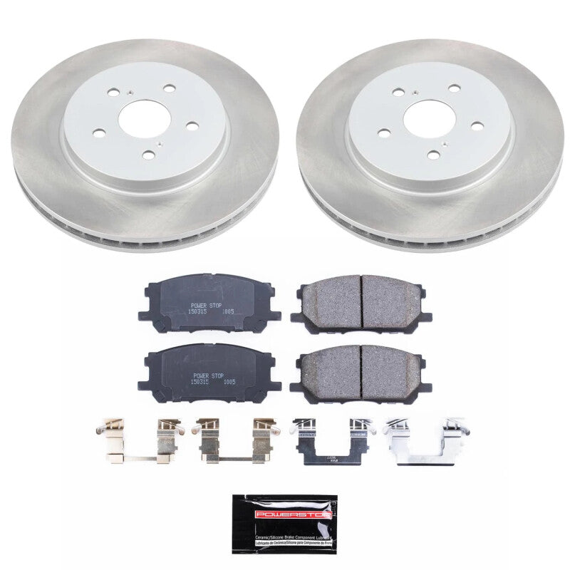 PSB Semi-Coated Rotor Kits - Power Stop 06-07 Toyota Highlander Front Semi-Coated Rotor Kit