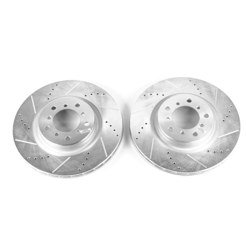PSB Evolution Drill/Slot Rotor - Power Stop 01-06 BMW M3 Front Evolution Drilled & Slotted Rotors - Pair