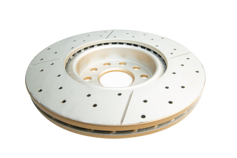 DBA Street Slot&Drill Rotors - DBA 06-08 Audi A3 / 10/06+ TT / 10/04-10 VW Golf Front Drilled & Slotted Street Series Rotor