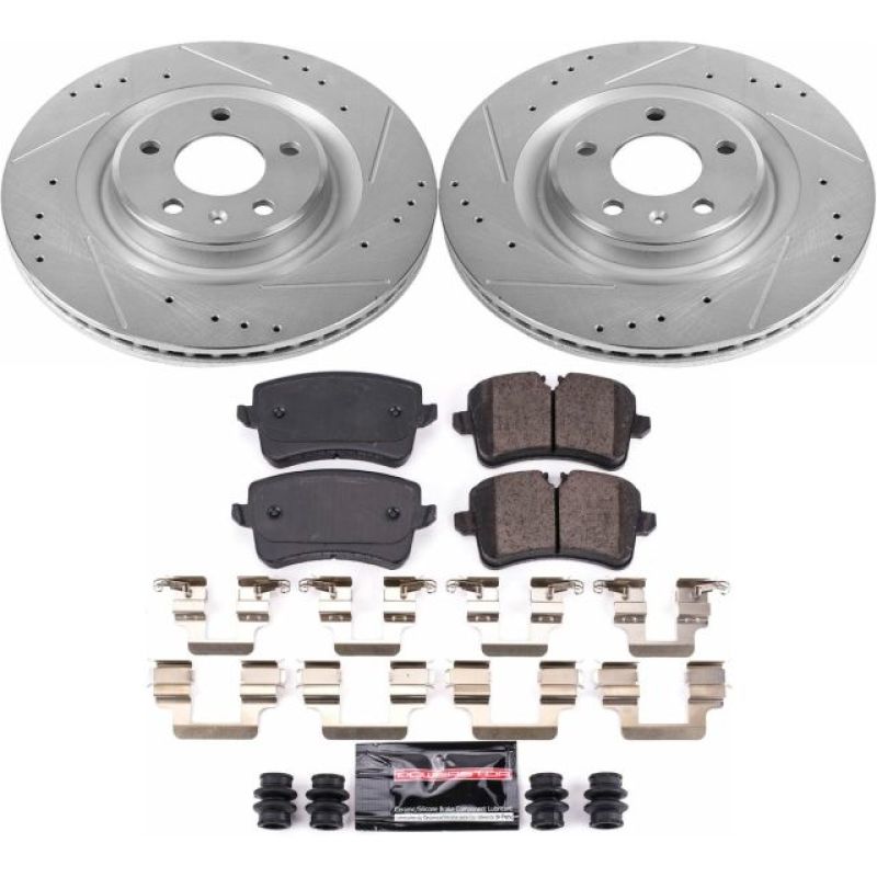 PSB Z23 Evolution Kit - Power Stop 2012 Audi A7 Quattro Rear Z23 Evolution Sport Brake Kit