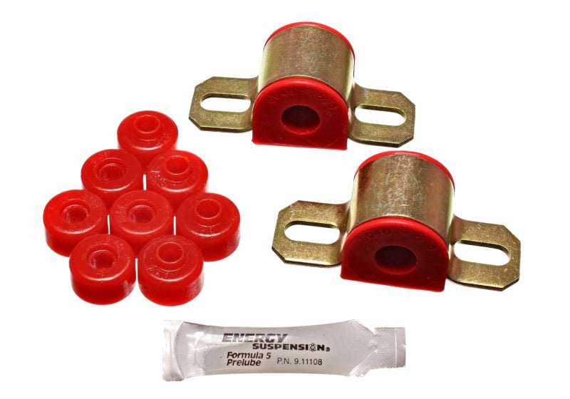 ES Sway Bar Bushings - Red - Energy Suspension 95-98 Nissan 240SX (S14) Red 16mm Rear Sway Bar Frame Bushings (Sway bar end link