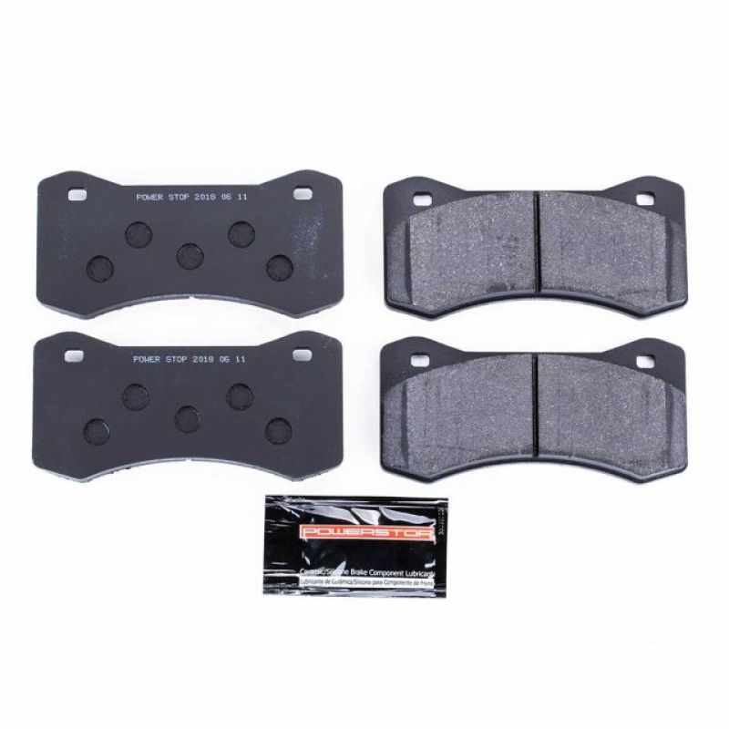 PSB Track Day SPEC Brake Pads - Power Stop Aero 4/6/W4A/W6A Radial Mount Track Day SPEC Brake Pads