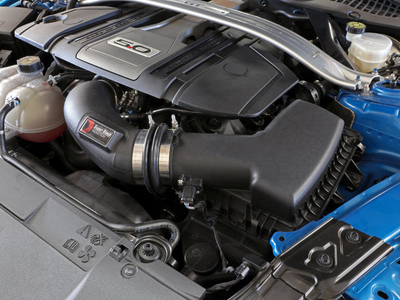 AFE Super Stock Induction System - aFe Super Stock Induction System Pro Dry S Media 18-20 Ford Mustang V8-5.0L