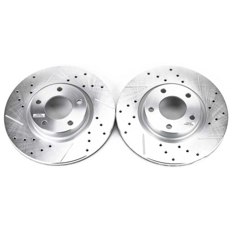PSB Evolution Drill/Slot Rotor - Power Stop 04-13 Mazda 3 Front Evolution Drilled & Slotted Rotors - Pair
