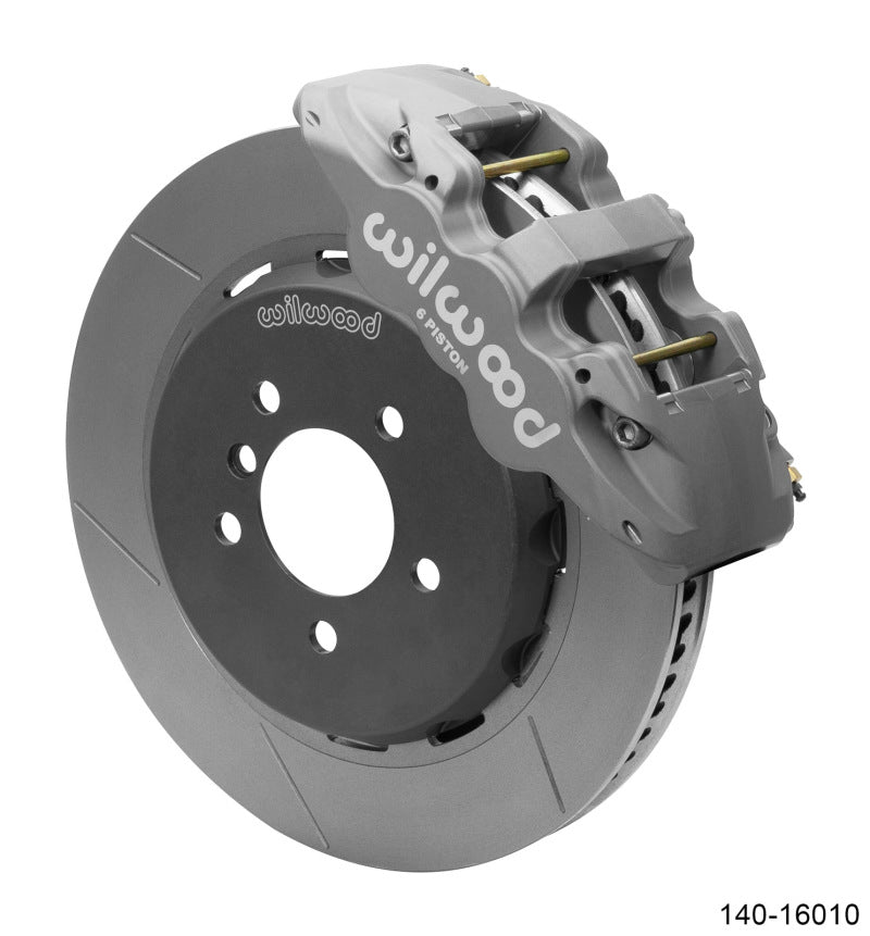 WIL Aero Brake Kit - Wilwood AERO6 Front Brake Kit 14.00 Slotted 96-99 BMW M3 w/Lines