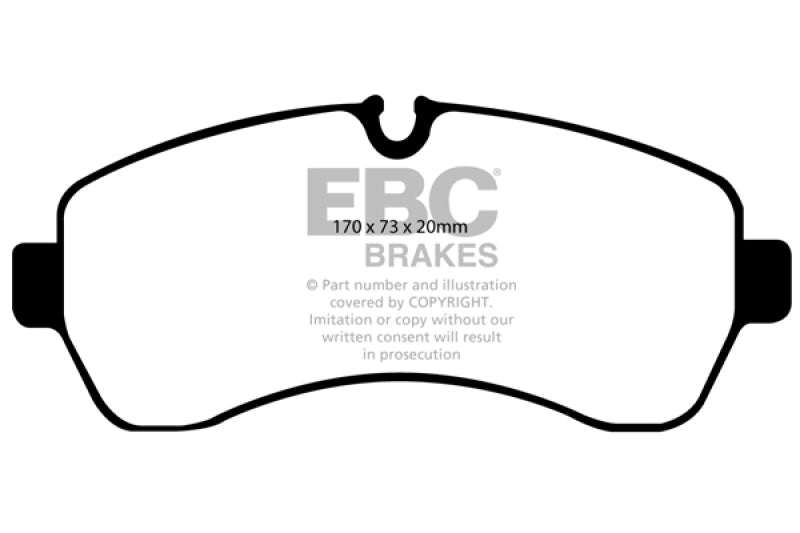 EBC Ultimax2 Brake Pad Sets - EBC 07+ Dodge Sprinter 3500 Ultimax2 Front Brake Pads
