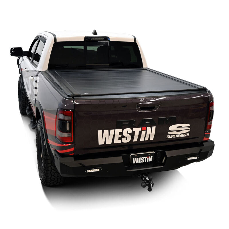 WES Electric Retractable Tonneau - Westin 19-26 RAM 1500 New Body 5ft 7in. (67in) Bed Electric Retractable Tonneau Cover - Black