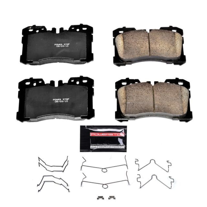 PSB Z23 Evolution Brake Pads - Power Stop 07-17 Lexus LS460 Front Z23 Evolution Sport Brake Pads w/Hardware