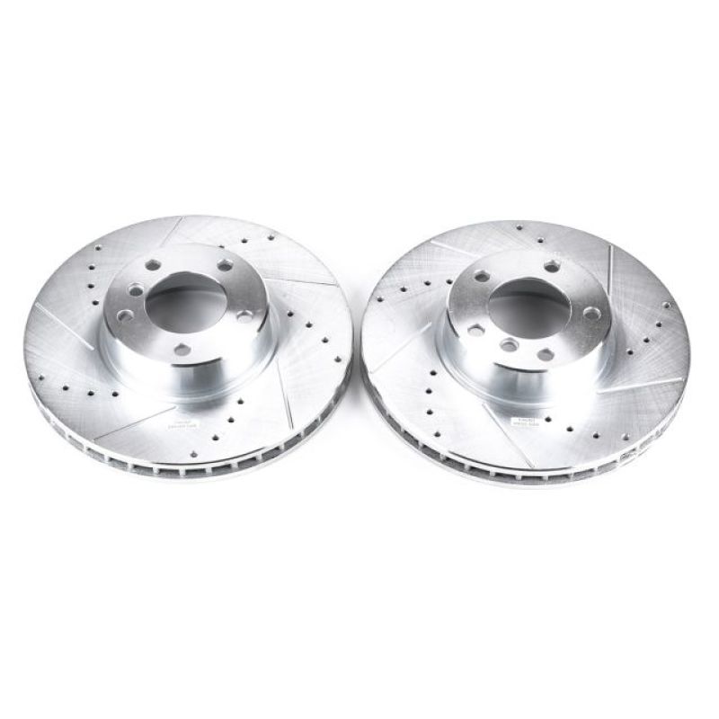 PSB Evolution Drill/Slot Rotor - Power Stop 01-03 BMW 530i Front Evolution Drilled & Slotted Rotors - Pair