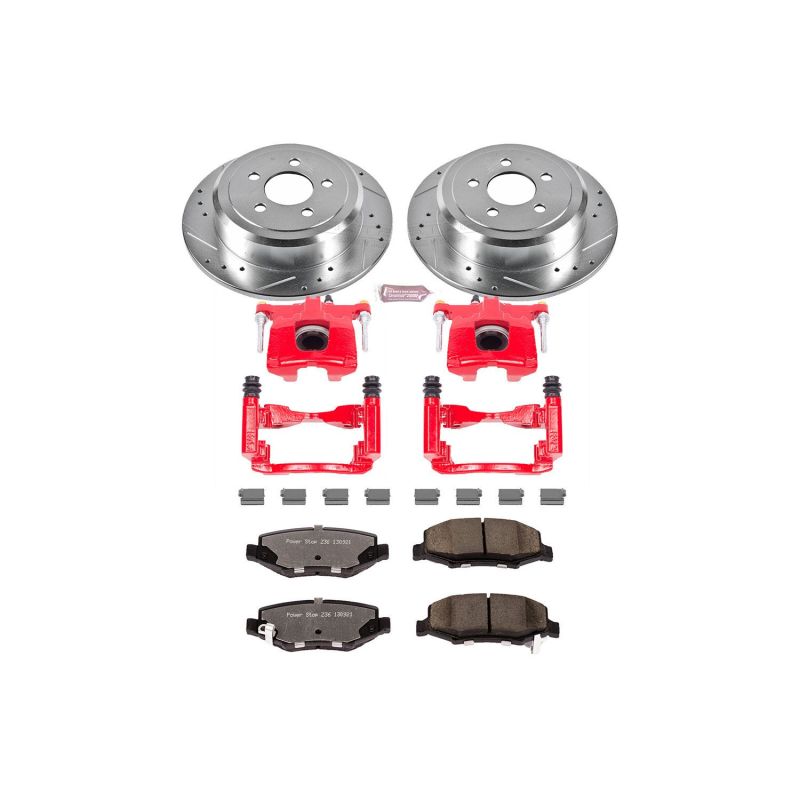 PSB Z36 Truck & Tow Kit w/Cals - Power Stop 07-11 Dodge Nitro Rear Z36 Truck & Tow Brake Kit w/Calipers