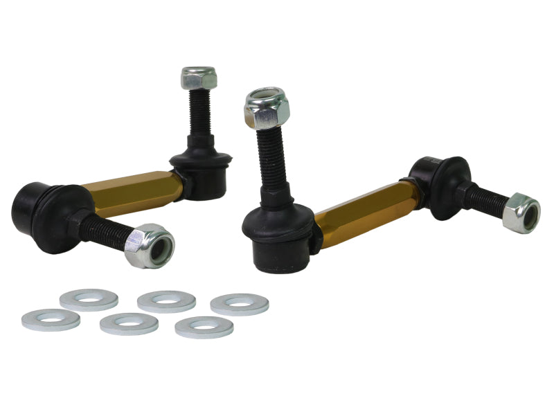 WL Sway Bar Links - Whiteline 06-09 Toyota FJ Cruiser GSJ10 / 09+ GSJ15 Front Adjustable Heavy Duty Sway Bar Link Kit