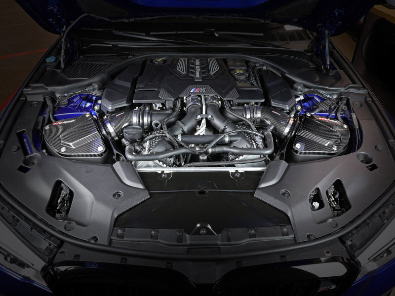 AFE Black Series Stage-2 Carbon Fiber Cold Air Intakes - aFe Momentum Black Series Carbon Fiber Pro 5R Air Intake System BMW M5 (F90) 18-19