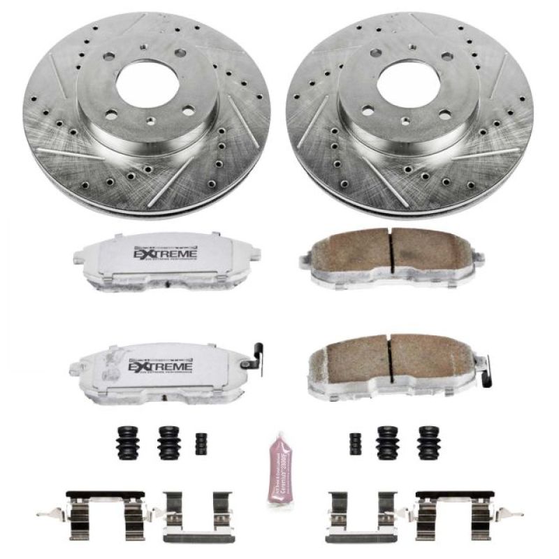 PSB Z26 Street Warrior Kit - Power Stop 99-02 Infiniti G20 Front Z26 Street Warrior Brake Kit
