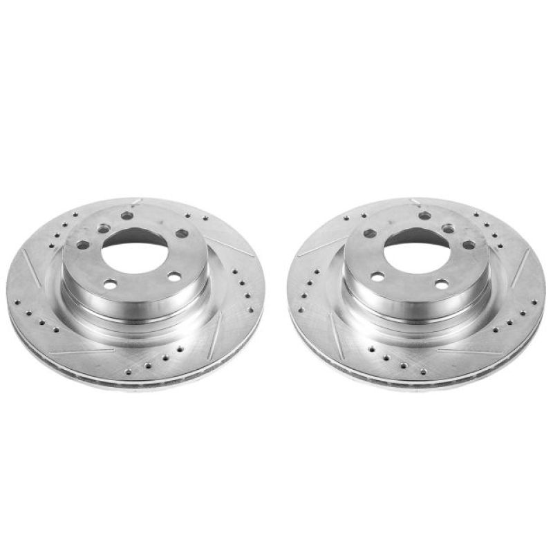 PSB Evolution Drill/Slot Rotor - Power Stop 14-16 BMW 228i Rear Evolution Drilled & Slotted Rotors - Pair
