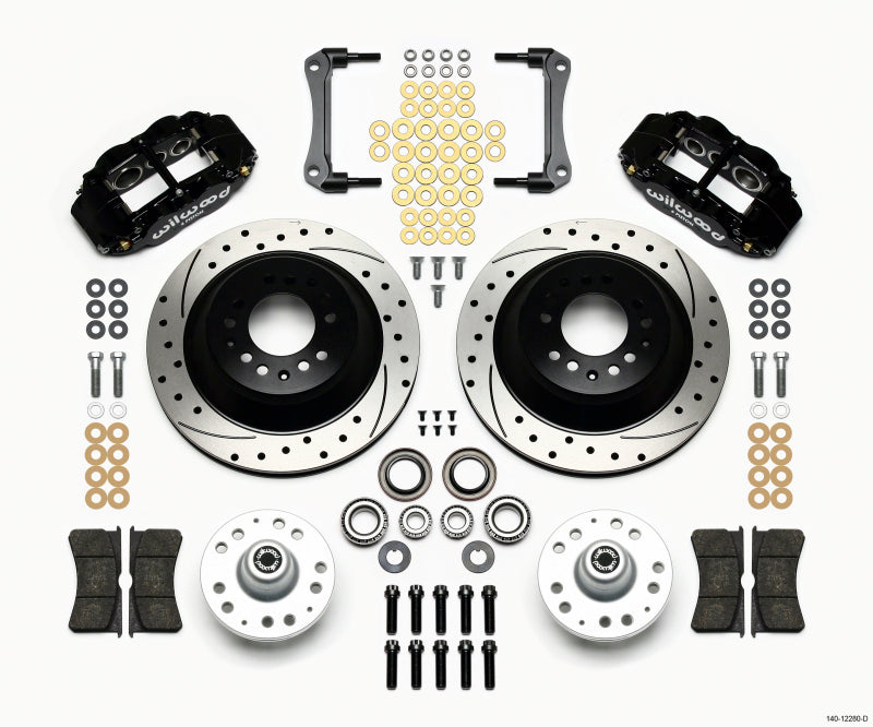 WIL Superlite Brake Kit - Wilwood Narrow Superlite 6R Front Hub & 1PC Rtr Kit 12.88in Drilled 79-81 Camaro