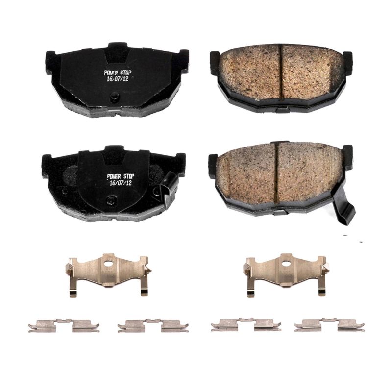 PSB Z17 Evolution Brake Pads - Power Stop 94-06 Hyundai Elantra Rear Z17 Evolution Ceramic Brake Pads w/Hardware