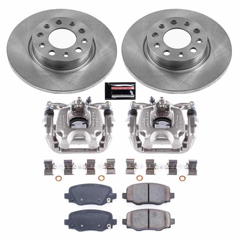 PSB Autospecialty Kit w/Cals - Power Stop 16-18 Fiat 500X Rear Autospecialty Brake Kit w/Calipers