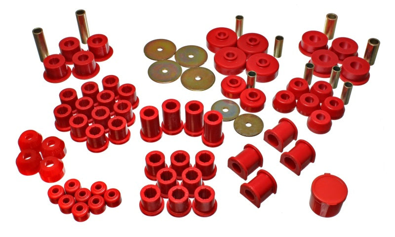 ES Hyper-Flex Sets - Red - Energy Suspension 79-85 Toyota 4WD Pickup (Except T-100 & Tundra) Red Hyper-Flex Master Bushing Set