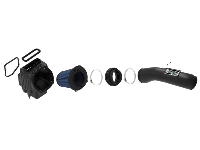 AFE Quantum Intakes - aFe Quantum Pro 5R Cold Air Intake System 17-18 GM/Chevy Duramax V6-6.6L L5P - Oiled