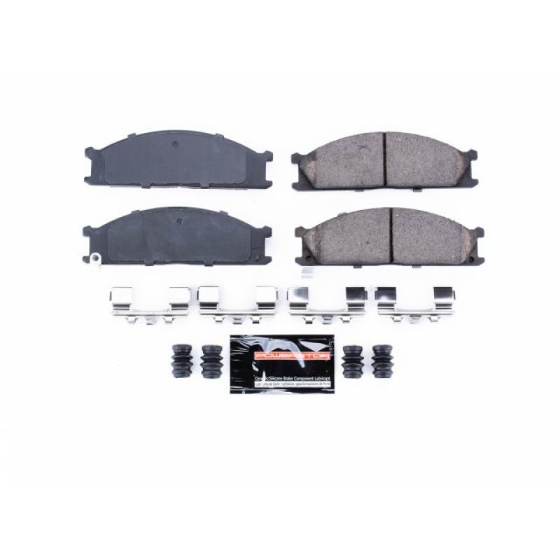 PSB Z23 Evolution Brake Pads - Power Stop 86-94 Nissan D21 Front Z23 Evolution Sport Brake Pads w/Hardware