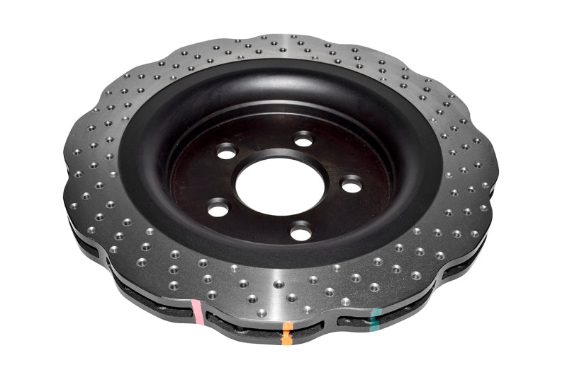 DBA 4000 Series Drilled Rotors - DBA 15-20 Ford Mustang (w/GT Performance Package) Rear 4000 Series Drilled Wavy Rotor