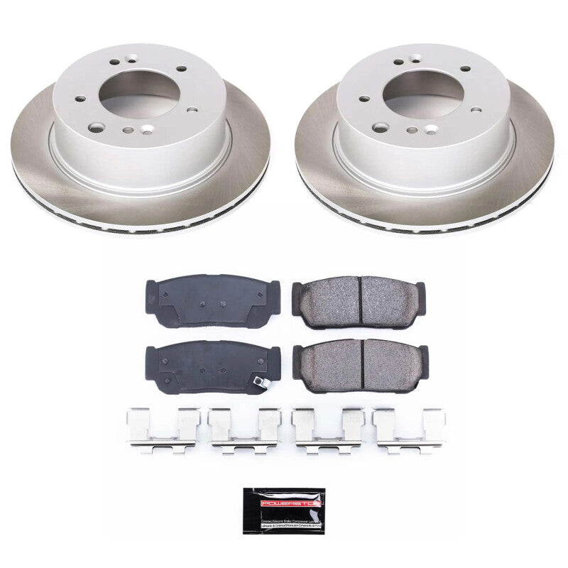 PSB Semi-Coated Rotor Kits - Power Stop 03-06 Kia Sorento Rear Semi-Coated Rotor Kit