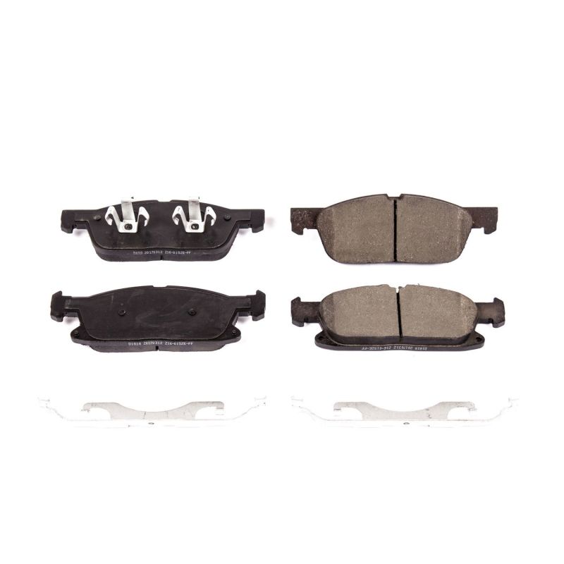 PSB Z17 Evolution Brake Pads - Power Stop 15-19 Ford Edge Front Z17 Evolution Ceramic Brake Pads w/Hardware