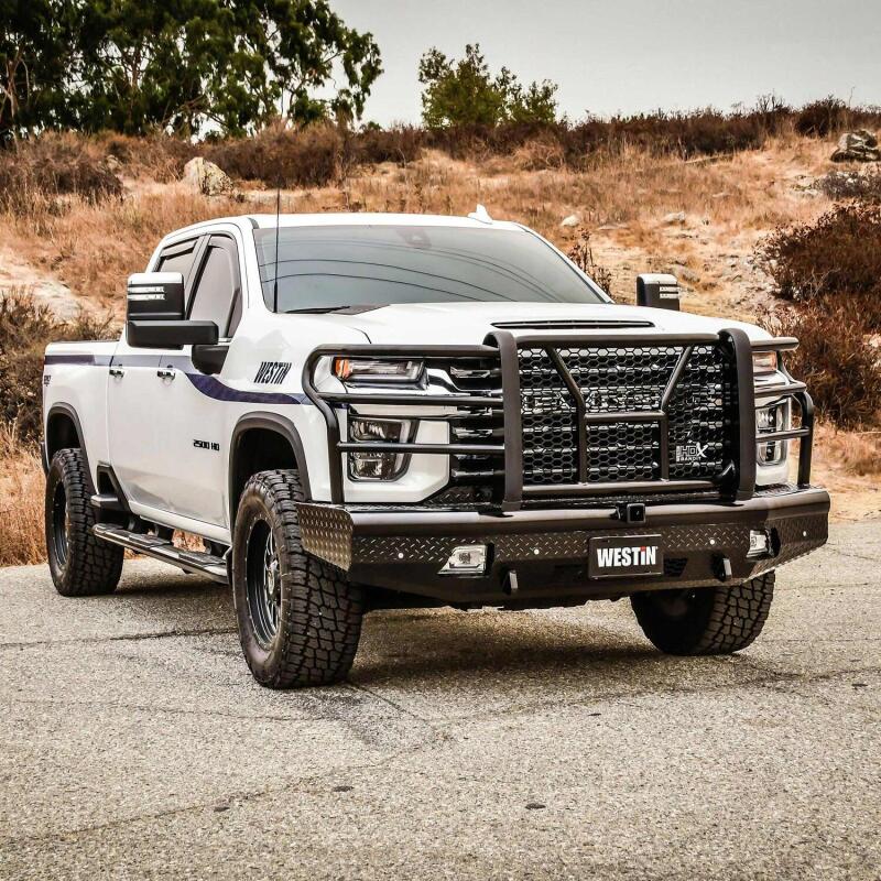 WES HDX Front Bumpers - Westin 20-21 Chevrolet 2500/3500 HDX Bandit Front Bumper - Black