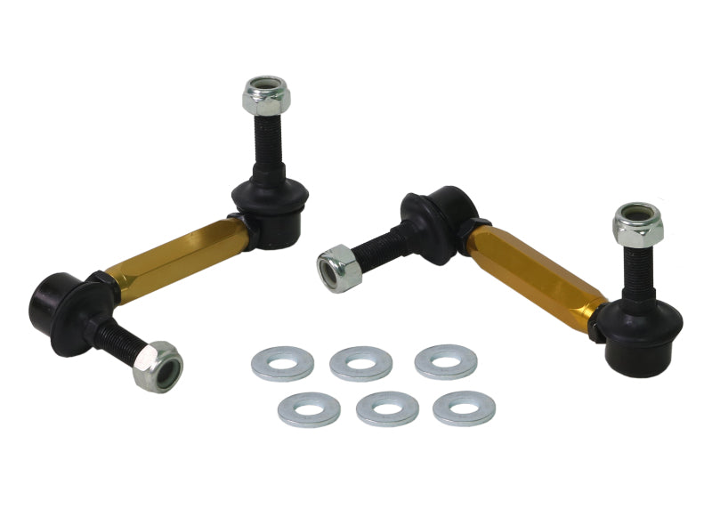 WL Sway Bar Links - Whiteline 06-09 Toyota FJ Cruiser GSJ10 / 09+ GSJ15 Front Adjustable Heavy Duty Sway Bar Link Kit