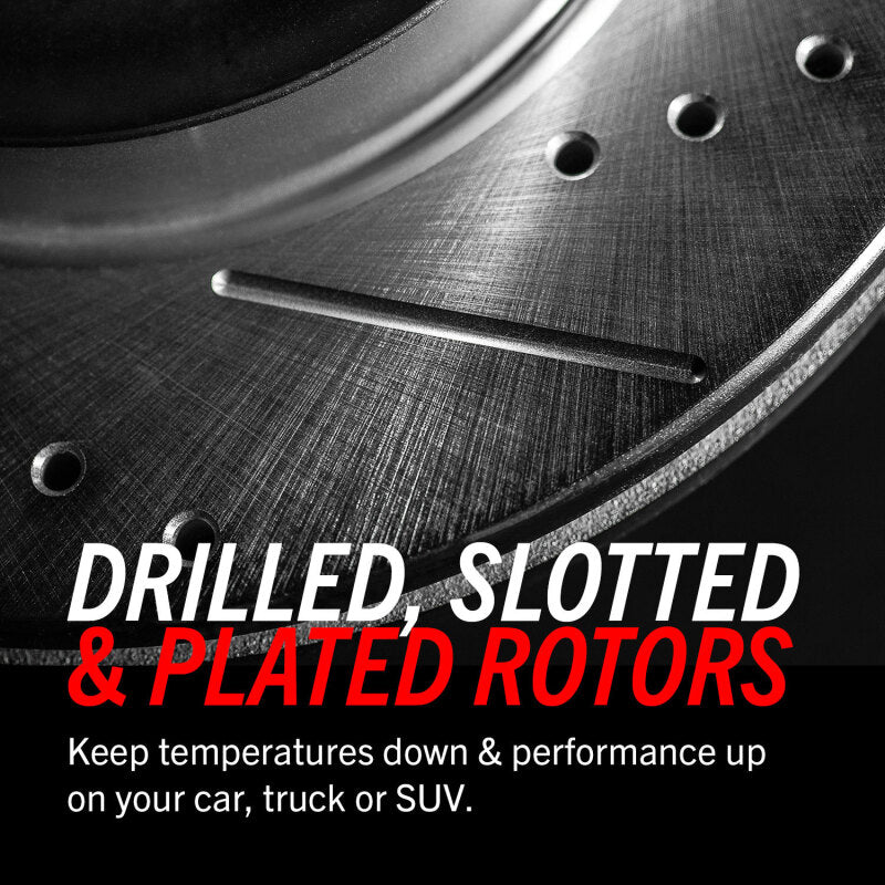 PSB Evolution Drill/Slot Rotor - Power Stop 95-00 Chrysler Cirrus Front Evolution Drilled & Slotted Rotors - Pair