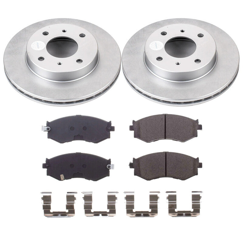 PSB Z17 Evolution Coated Kit - Power Stop 91-96 Infiniti G20 Front Z17 Coated Brake Kit