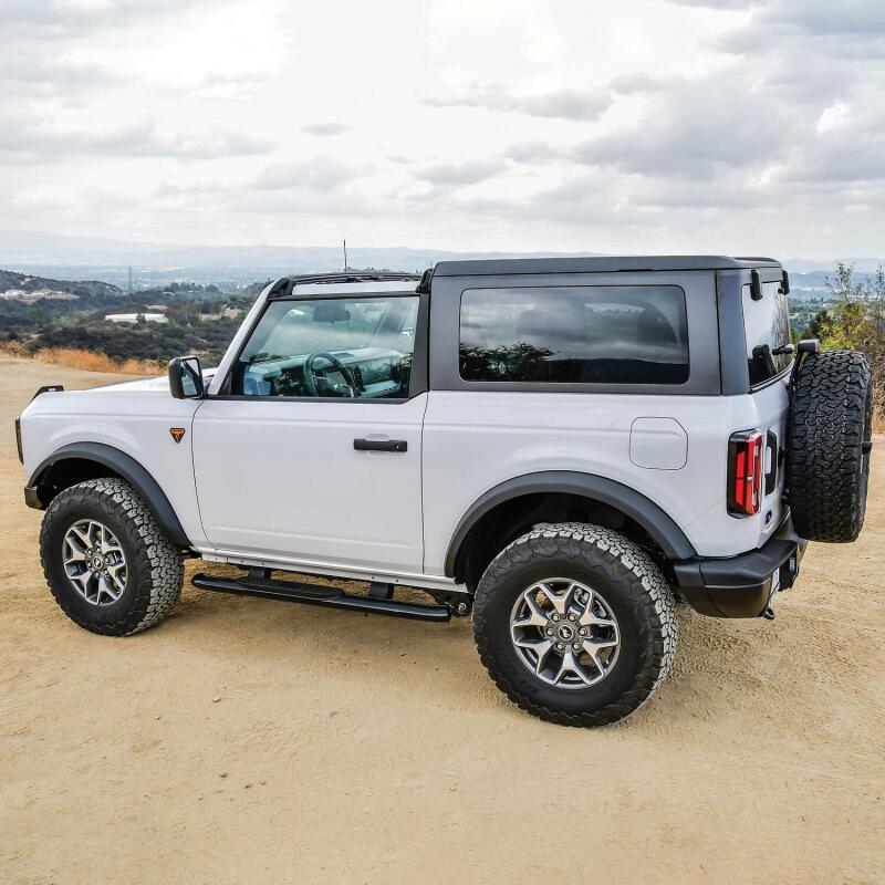 WES Nerf Bars - PRO TRAXX 4 - Westin 21-22 Ford Bronco (2-Door) PRO TRAXX 4 Oval Nerf Step Bars - Textured Black