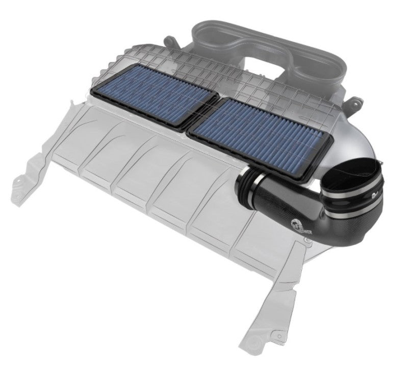 AFE Super Stock Induction System - aFe Super Stock Carbon Fiber Pro 5R Induction System 2021 RAM 1500 TRX V8-6.2L SC