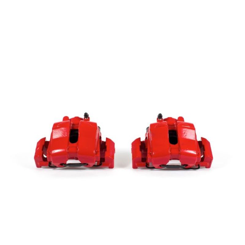 PSB Red Calipers - Power Stop 05-06 Ford Escape Front Red Calipers w/Brackets - Pair