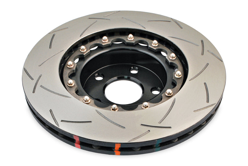 DBA 5000 Series Slotted Rotors - DBA 02-10 WRX / 13+ FR-S / 13+ BRZ Premium Front Slotted 5000 Series 2 Piece Rotor w/ Black Hat