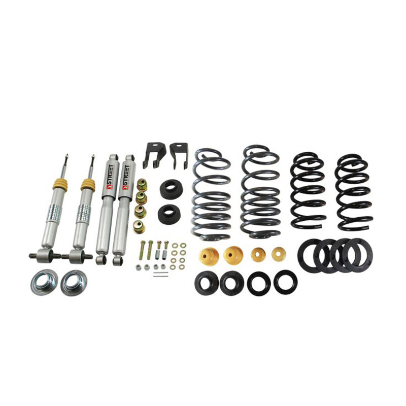 BT Lower Kit w SP Shocks - Belltech LOWERING KIT 15 Chevy Suburban / Yukon XL 1in to 2in Front/4in Rear w/ Shocks