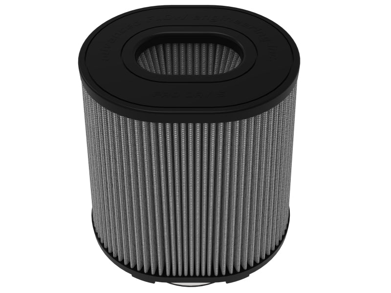 AFE Universal Pro Dry S Filter - aFe Magnum FORCE Intake Air Filter w/Pro DRY S 4-1/2IN F x(8x6-1/2)IN B x(6-3/4x5-1/2)IN T x8IN