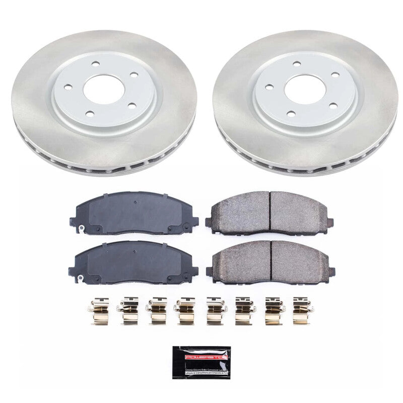 PSB Semi-Coated Rotor Kits - Power Stop 12-14 Volkswagen Routan Front Semi-Coated Rotor Kit