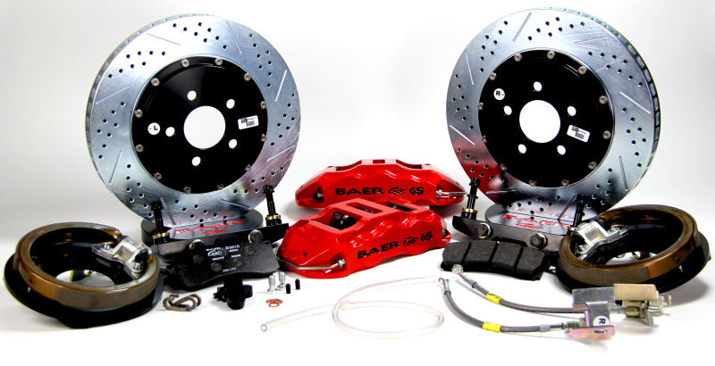 BAE Extreme Brake Kits - Baer Brakes 70-74 Chevrolet Camaro 14in Extreme+ Rear SDZ Brake Kit - Hugger Orange