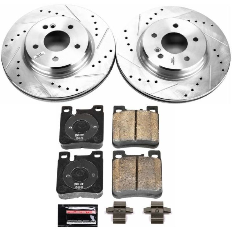 PSB Z23 Evolution Kit - Power Stop 02-04 Mercedes-Benz C32 AMG Rear Z23 Evolution Sport Brake Kit