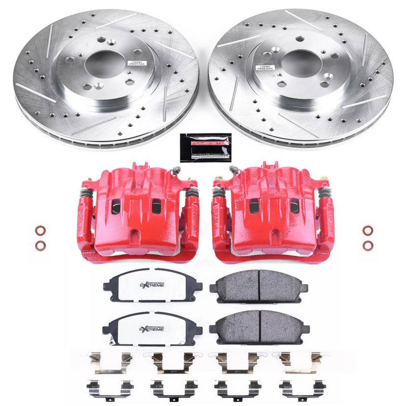 PSB Z36 Truck & Tow Kit w/Cals - Power Stop 03-06 Acura MDX Front Z36 Truck & Tow Brake Kit w/Calipers